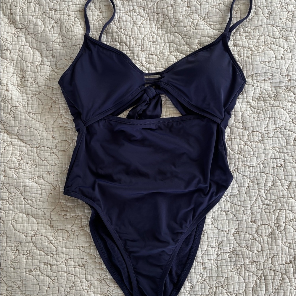 Hobie Navy Blue One-Piece Swimsuit